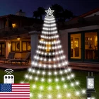 Amipepe 11.48FT 350 Led Christmas Waterfall Star Lights Outdoor Decor New. Price: $28.99.