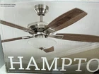 Hampton Bay Menage 52" Led Indoor Ceiling Fan Brushed Nickel Finish 1002 586 542 Open. Price: $24.99.