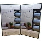 Threshold 10CT String Lights Gray Sky Ribbed Lantern Indoor/outdoor Nib 11FT New. Price: $29.99.
