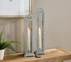 Home Reflections Indoor/outdoor Set Of 2 Taper LANTERNS-SILVER-NEW-H464935 Used. Price: $29.99.