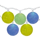 Northlight 10-COUNT Led Color Changing Sparkle Globe Lights 7.5' White Wire New. Price: $22.49.