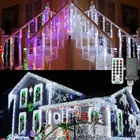 Brizled Changing Icicle Lights, 29FT 360 Cool White & Multicolor New. Price: $28.88.