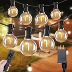 Sanben 100FT Dimmable Led String Lights W/ Remote, 50+2 Bulbs, Waterproof Patio New. Price: $71.20.