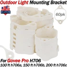 For Govee Permanent Outdoor Lights Mounting Bracket Fits Pro H706 (60PCS) New. Price: $19.79.