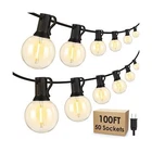 Mlambert 100FT Led Outdoor String Dimmable G40 Globe Patio Lights, Wat... New. Price: $43.79.