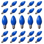 Oviejo 25 Pack C7 Led Blue Replacement Light Bulbs, Vintage New. Price: $29.02.