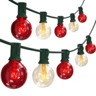Sunsgne G40 Red & White Christmas Lights, 25FT, Globe Bulbs, Indoor/outdoor New. Price: $42.89.