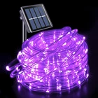200 Led Purple Solar Halloween Lights, 66 Ft Rope Outdoor Waterproof, Pvc New. Price: $35.02.