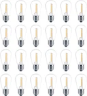 Meconard 24 Pack Led S14 Replacement Light Bulbs, Shatterproof Outdoor Watt To New. Price: $21.92.