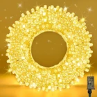 210 Warm White String Lights 70FT Transparent Wire, Waterproof New. Price: $12.33.