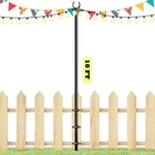 10FT String Light Poles For Outdoors, Outside Deck, Fence, Backy New. Price: $29.98.