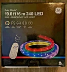 Ge Color Effects 19.6 Ft 240 Led Rgb Holiday Tape Light - 5974795 **new**. Price: $39.99.