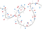 14.4' Color Changing Big Seed Cluster Micro Vine String Lights New. Price: $56.99.