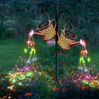 Solar Lights Outdoor Decorative, 2 Pack Metal Watering Can Water... New. Price: $47.99.