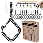 Emiluil 42 Pcs Metal Black Eye Screw Hooks For Hanging Heavy Duty.windproof C... New. Price: $26.28.