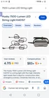 Husky 7500 Lumens Intergrated Work Lights Used. Price: $70.00.