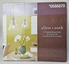 Allen & Roth Oil Rubbed Bronze Finish Mini Pendant Clear Glass Open Box. Price: $19.95.