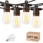 Led String Lights 25 Ft Waterproof IP65 Outdoor Patio Cafe Bistro Black Svater New. Price: $35.99.