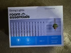 New Room Essentials String Lights White Wire Bulbs 100 Indoor Outdoor. Price: $12.00.