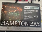 Hampton Bay 24-LIGHT 48 Ft. Indoor/outdoor String With S14 Single Filament Open. Price: $29.99.