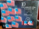 Vtg 2 Boxes Celebrate Usa Flag Set 8 Foot String Nib Blow Molded New. Price: $35.00.