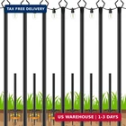 7 Pack 10 Ft String Poles,metal With Fork Lights Outdoor New. Price: $118.00.