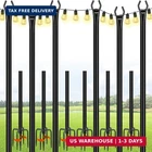 Feed Garden String Light Poles For OUTSIDE,10FT Metal Outdoor New. Price: $82.80.