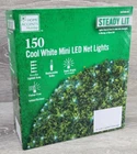 Home Accents Holiday 150 Led Net Lights 4X6FT Cool White Steady Lit New. Price: $24.97.