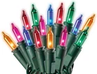 Holiday Pride Color Christmas Lights With Green Wire - 100 Count Multic... New. Price: $21.04.