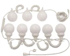 Outdoor String Lights 8 Globe White Set - Wedding Tent Pool Patio Waterproof Used. Price: $98.96.