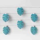 Sunsquad Indoor/outdoor String 7FT 10LIGHTS Blue Palm Tree Leaves White New. Price: $9.75.