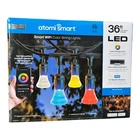 Atomi Smart Wifi Color Changing String Lights 36 Ft 18 Bulbs New Open Box. Price: $99.99.