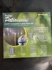 200 Ft Cable Wire Kit Patio Light Clips Simple Living Solutions Prodec New. Price: $20.00.
