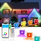 300FT Permanent Outdoor Lights IP67, Smart Rgb+ic Eaves Led With App New. Price: $108.99.