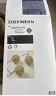 Ikea Solvinden Beige Woven Basket Led String Outdoor 12 Lights Battery Open. Price: $21.99.