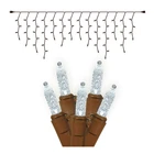Vickerman 70 Light M5 Led Icicle Set Pure White On Brown Wire X6B3109 New. Price: $50.61.
