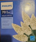 70 Count Philips Warm White Led Faceted C6 String Lighted Length 17.2 Ft New. Price: $17.99.