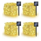 Dazzle Bright 4 Pack Solar Fairy String Lights 120 Led Each. Open. Price: $14.50.