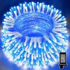 Lamphome 66FT Christmas Decorative Mini Lights, 200LED, White And Blue New. Price: $27.83.