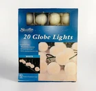 Sienna 20 G50 Globe Lights - White 19 Ft Lighted Length Indoor/outdoor Use New. Price: $22.00.
