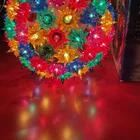 Ball Multi-color Super Sphere 6" 2003 Christmas 100 Lights In Box Used. Price: $22.00.