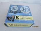 Target Christmas 10" Sphere Multi Color 48 Lights Indoor/outdoor Set Of 2 New. Price: $12.99.