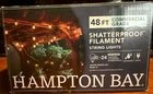 Hampton Bay 24-LIGHT 48 Ft. Plug-in Indoor/outdoor Edison Patio String Open. Price: $26.39.