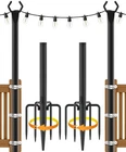 Nuerpo String Light Poles,metal For 10 Ft 2 Pack, Black New. Price: $34.52.