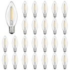 Cbebew C26 Led Replacement Bulbs, 25-PACK E12 Electric Candle Lamp Light, 2700K New. Price: $42.59.