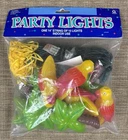 Vintage 80S Amscan Blow Mold Parrot & Palm Tree Plastic Party String Lights New. Price: $12.99.