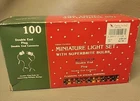 Nantucket Christmas 100 Multi-color Miniature Light Set Green Cord Nos New. Price: $9.99.