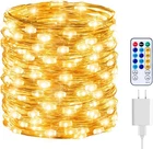 Fairy Lights With Remote, 66 Feet 200 Led Firefly String New. Price: $15.59.
