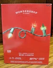 Target Wondershop 100CT Mini Lights Red Green Clear 20'7 Steady Or Flashing 895 New. Price: $9.99.