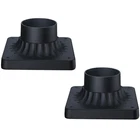 Lit-path 2 Pack Pier Mount Base Outdoor Post Light Matte Black Kit New. Price: $34.67.